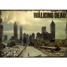 Cakasepetim Ahşap Tablo Walking  Dead