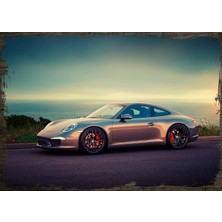 Cakasepetim Ahşap Tablo Porsche
