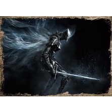 Tablomega Ahşap Tablo Dark Souls 3