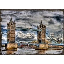 Cakasepetim Ahşap Tablo Londra Kule Köprüsü