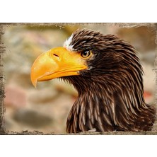 Cakasepetim Ahşap Tablo Kartal