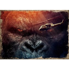 Cakasepetim Ahşap Tablo King Kong
