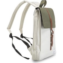 Fudela MBS Khaki-Cream Backpack Laptop Bölmeli Sırt Çantası