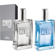 Avon  Individual Blue 100 ml. Edt Erkek Parfüm +  Individual Blue Casual For Him Edt - 100ml.