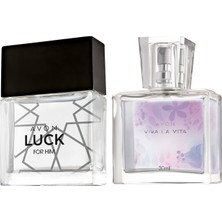 Avon  Luck Erkek Edt +  Viva La Vita Edp 30 ml