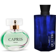 Farmasi Quattro Aria Edp Erkek Parfüm 110 ml + Farmasi Caprıs Edp 50 ml Kadın Parfümü