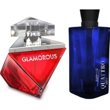 Farmasi Quattro Aria Edp Erkek Parfüm 110 ml +Farmasi Glamorous Edp 50 ml Kadın Parfümü