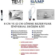 Tema Üniversal Değişim Kiti 8Cm (Parlak Krom) Büyük Panel