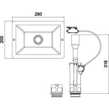 Tema Üniversal Değişim Kiti 8Cm (Parlak Krom) Küçük Panel