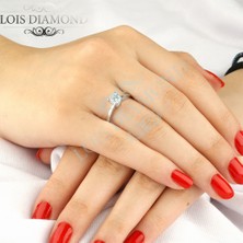 Lois Diamond 0.70Ct H Color Pırlanta Tektaş Yüzük