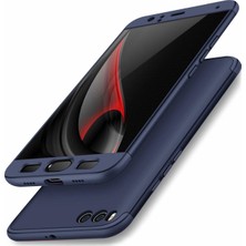 Case 4U Xiaomi Mi 6 Kılıf 3 Parçalı Tam Koruma Sert Mika Ays Kapak Lacivert