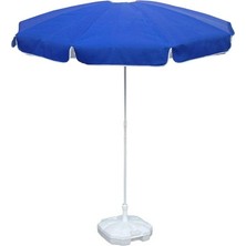 Tevalli 2 Metre Plaj Balkon Bahçe Şemsiyesi Polyester - Mavi + 20Lt Bidon