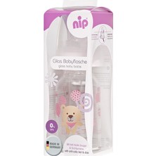 Nip Wide Neck Bottle 125 ml Antikolik Cam Biberon Kız