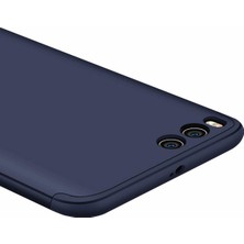 Case 4U Xiaomi Mi 6 Kılıf 3 Parçalı Tam Koruma Sert Mika Ays Kapak Lacivert