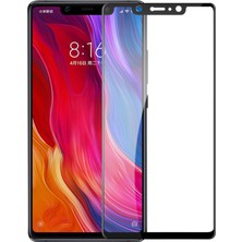 Microsonic Xiaomi Mi 8 SE Tam Kaplayan Temperli Cam Ekran Koruyucu Film Siyah