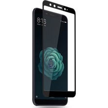 Microsonic Xiaomi Mi 6X Tam Kaplayan Temperli Cam Ekran Koruyucu Film Siyah