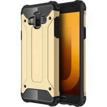 Microsonic Samsung Galaxy J7 Duo Kılıf Rugged Armor Gold