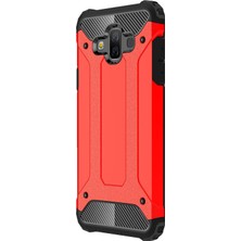 Microsonic Samsung Galaxy J7 Duo Kılıf Rugged Armor Kırmızı