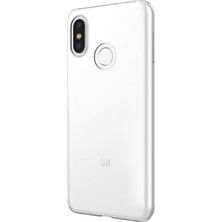 Microsonic Xiaomi Mi 8 Kılıf Transparent Soft Beyaz