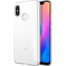 Microsonic Xiaomi Mi 8 Kılıf Transparent Soft Beyaz