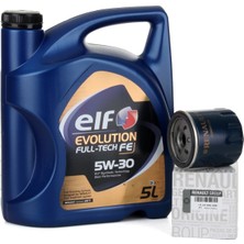 Oem Elf Full Tech Fe 5W30 5Lt Yağ + Clio 4 1.5 Dci Yağ Filtresi