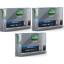 Depend Emici Külot Eko Paket Büyük Erkek 3'lü Set 16 Adet x 3 Paket