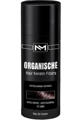 Organische Hair Building Fibers 50 gr Koyu Kahve Saç Tozu