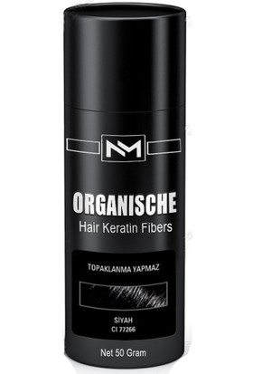 Organische Hair Building Fibers 50 gr Siyah Saç Tozu