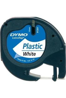 Dymo Şerit Let.Plastik 12Mmx4M Beyaz 721610 59422