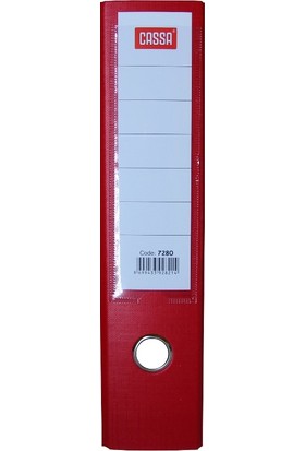Cassa Plastik Klasör Geniş Kırmızı Renk 10 Adet