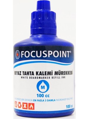 Focuspoint Beyaz Tahta Kalemi Mürekkebi Kırmızı 1 adet