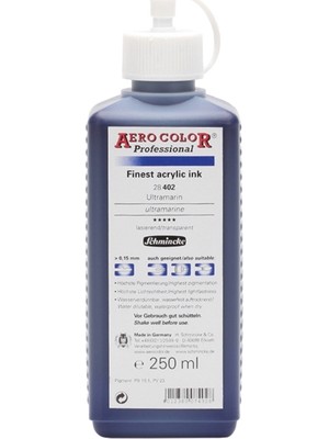 Schmincke Aero Color Ultramarine 402 Mürekkep 250 ML