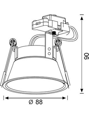 Jupiter Sabit Spot Ampul Hariç JH659 B