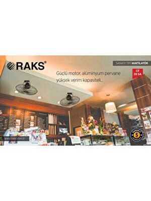 Raks Cf 20 Sa Sanayi Tipi Tavan Vantilatörü