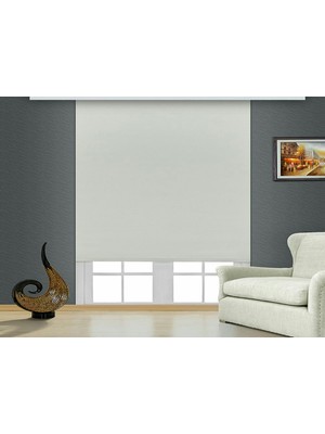 Brillant Blackout Karartma Işık Geçirmeyen Stor Perde Beyaz MS1800 80 x 200 cm