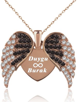 İndigo Takı Aşkın Kanatları İsimli Gümüş Kolye