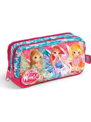 Winx Club Simli ve Kabartmalı Kalem Çantası 62129
