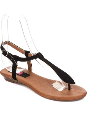 Fox Shoes Siyah Kadın Sandalet B548393502