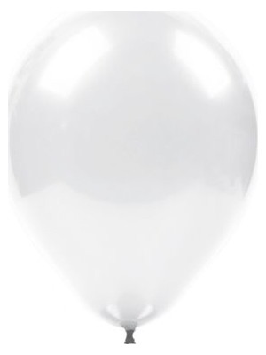 Partici Metalik Beyaz Balon