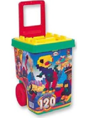 OK Eğitici Jumbo Blok 120 Parça (Çek Çek Arabalı)