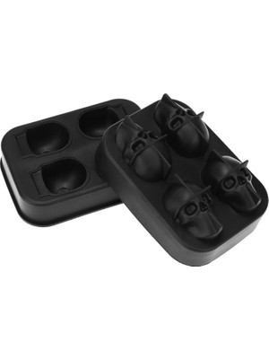 Svsera Kurukafa Şekilli 3D Buz Kalıbı