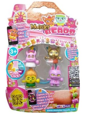 Monster Beads - 4'Lü Blister