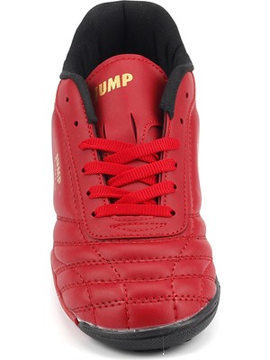 Jump Kırmızı Halısaha Krampon Erkek Çocuk Futbol Ayakkabı