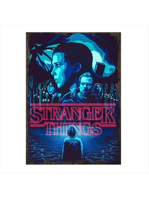 Cakasepetim Ahşap Tablo Stranger Things