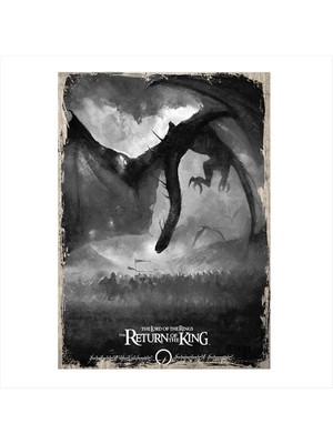 Cakasepetim Ahşap Tablo Yüzüklerin Efendisi Kralın Dönüşü