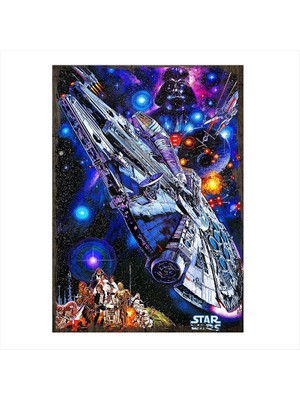 Cakasepetim Ahşap Tablo Star Wars