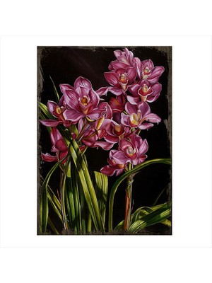 Cakasepetim Ahşap Tablo Pembe Çiçekler