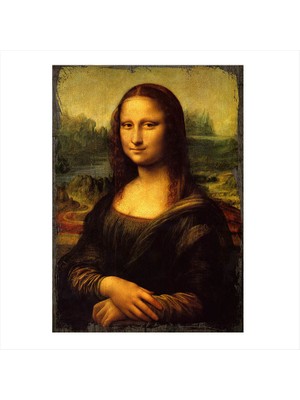 Cakasepetim Ahşap Tablo Mona Lisa