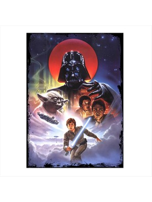 Cakasepetim Ahşap Tablo Star Wars