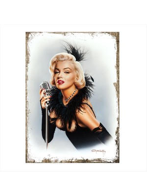 Cakasepetim Ahşap Tablo Marilyn Monroe